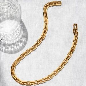 Eddie Borgo Gold Supra Chain Link Necklace Brand New